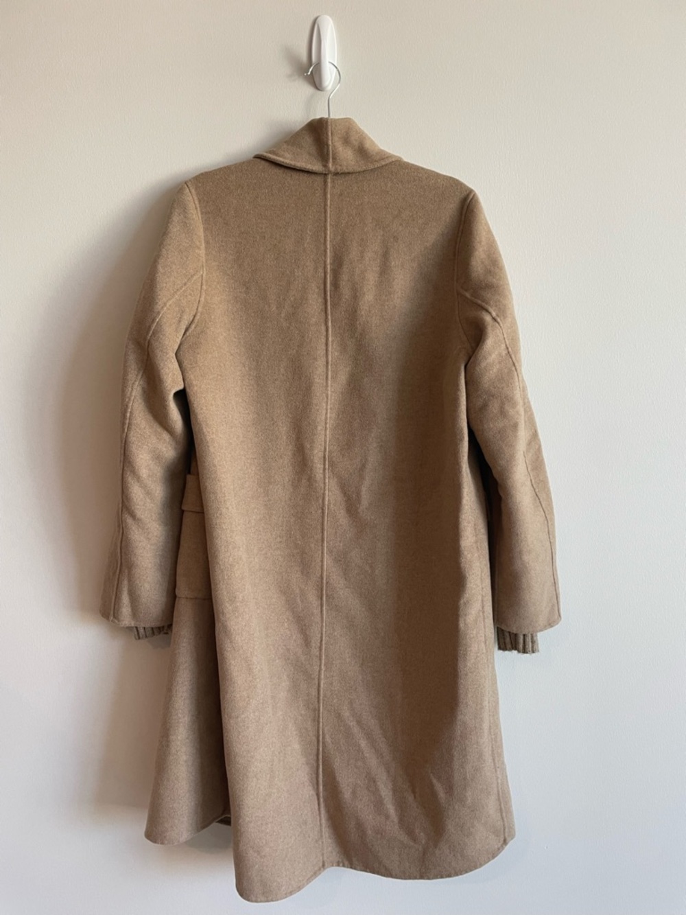 Splendid x @Cellajaneblog Icon Coat Camel Open-Front Sweater Trench Cashmere - Picture 4 of 8